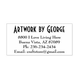 Auto Entintado Carimbo Personalizado de Endereço Auto-Tinta