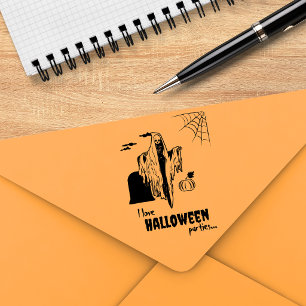 Auto Entintado Carimbo Personalizado de Halloween Esqueleto Diver