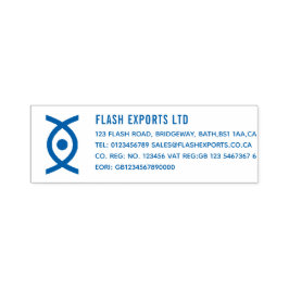 Auto Entintado Carimbo Personalizado de Logotipo de Negócios com 