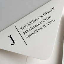 Carimbo Personalizado de Monograma Simples Auto-Ti