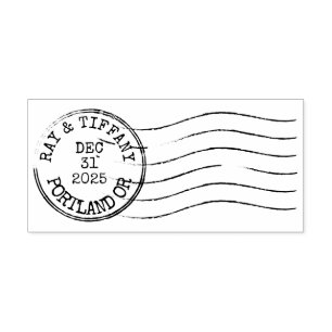 Auto Entintado Carimbo Postal de Carta Vintage Personalizado