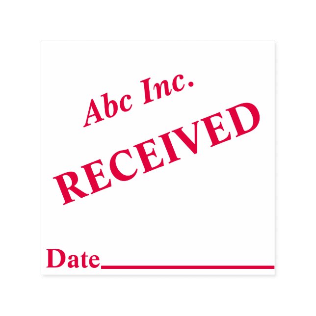 Auto Entintado Carimbo Recebido (Design)