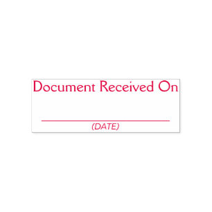 Auto Entintado Carimbo simples "Documento Recebido em"