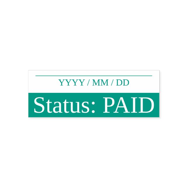 Auto Entintado Carimbo "Status: PAID" (Design)