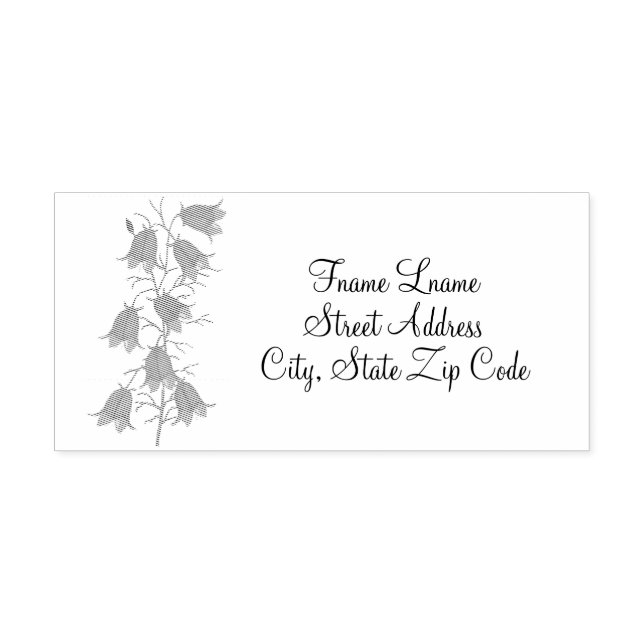 Auto Entintado Caro Carimbo de Tinta Automática Bluebells (Design)