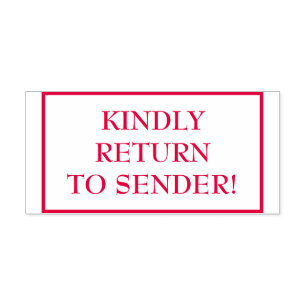 Auto Entintado Clássico: "VOLTE A ENVIAR!" Carimbo