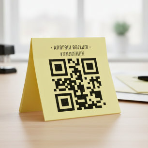 Auto Entintado Código QR personalizado # Carimbo de Borracha de