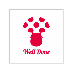 Auto Entintado Cogumelo bonito. Carimbo de professor