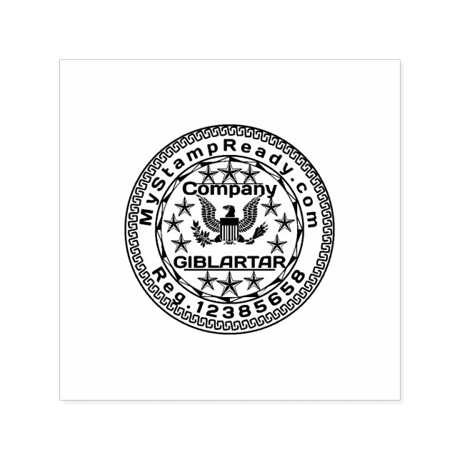 Auto Entintado Criador de Carimbo de Borracha Digital on-line (Design)