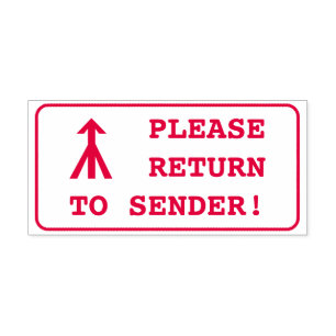 Auto Entintado "DEVOLVA AO REMETENTE!" + Carimbo de Borracha com 