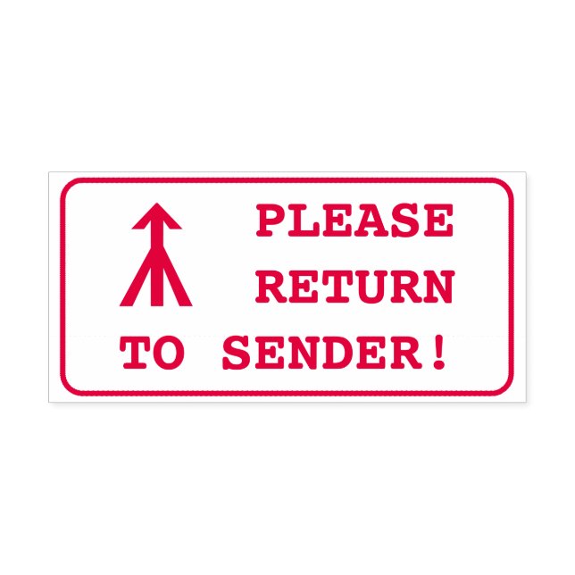 Auto Entintado "DEVOLVA AO REMETENTE!" + Carimbo de Borracha com  (Design)