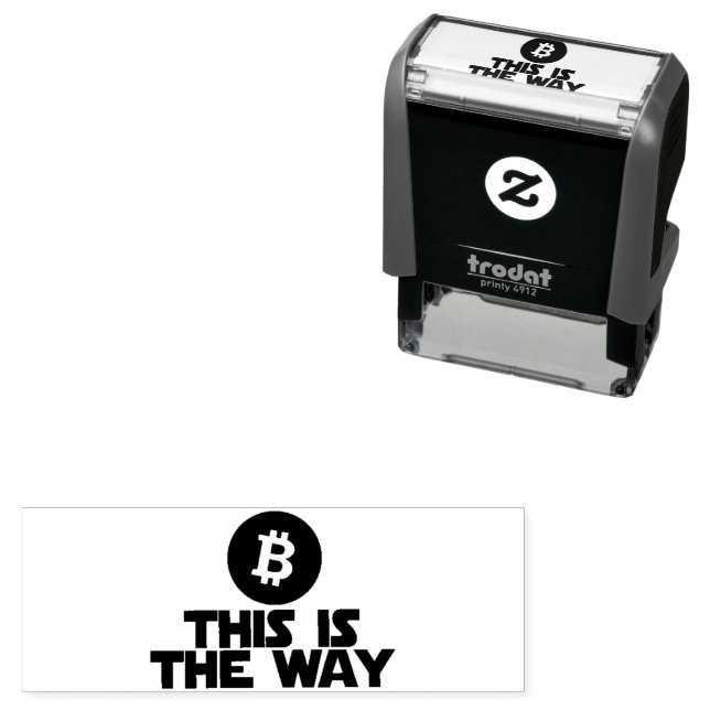 Auto Entintado É ASSIM QUE A BITCOIN FALA O Carimbo De Borracha (In Situ)