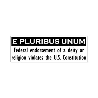 Auto Entintado E Carimbo UNUM PLURIBUS - Preto/Grande