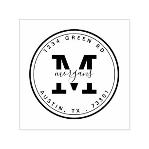 Auto Entintado Elegância Moderna   Carimbo de borracha autopicant