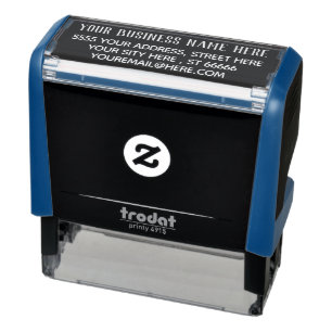 Auto Entintado Endereço Comercial Personalizado Carimbo da Sua Em