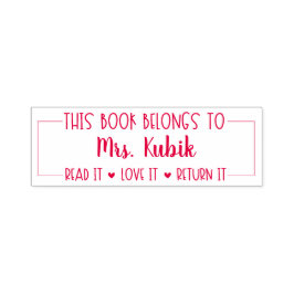 Auto Entintado Este Livro Pertence Ao Carimbo De Biblioteca De Pr