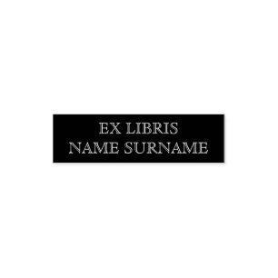 Auto Entintado Ex Libris Carimbo Autocolante