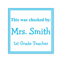 Auto Entintado Isto foi verificado pelo Carimbo de Professores