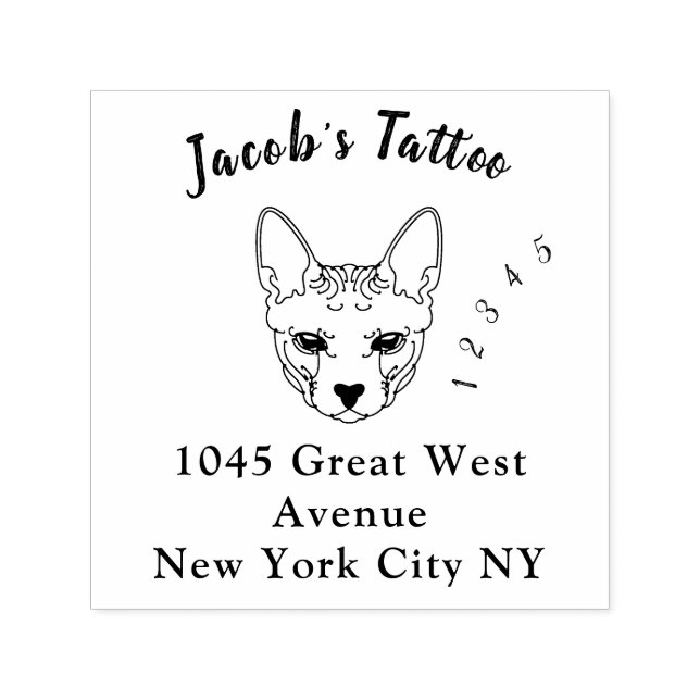 Auto Entintado Limpar carimbo da árvore de fontes Realmente limpo (Design)