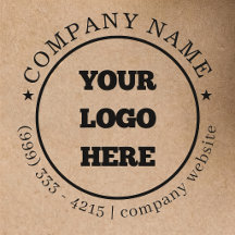 Logotipo Personalizado com Texto | Carimbo de Borr