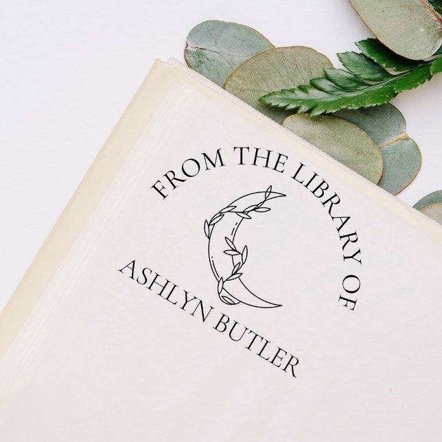 Auto Entintado Na Biblioteca Do Nome Personalizado Carimbo De Bor (Criador carregado)