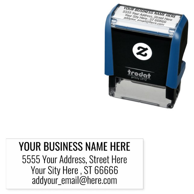 Auto Entintado Nome do Carimbo de Autoimpressão de Endereço Email (In Situ)