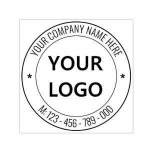Auto Entintado Nome do logotipo personalizado Site Carimbo da Web