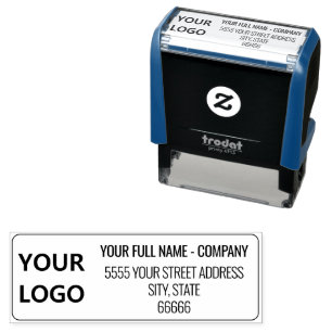 Auto Entintado Nome personalizado, logotipo ou Modelo do carimbo
