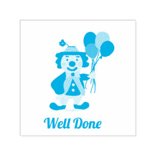 Auto Entintado Palhaço bonito, bom carimbo de professor