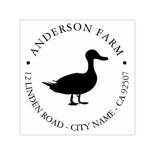 Auto Entintado Pato - Carimbo de Autopinagem da Fazenda