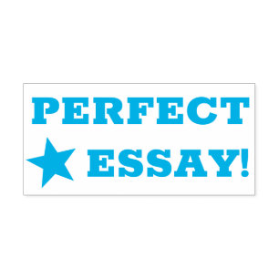 Auto Entintado "PERFEITO ESSAY!" Carimbo de Borracha de Comenda
