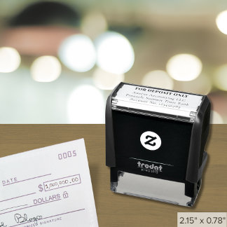 Auto Entintado Personalizado Apenas Para Carimbo De Depósito (4 L