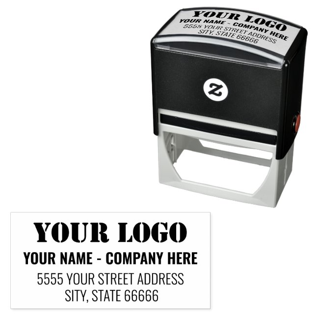 Auto Entintado Personalizado Modelo de Carimbo com Nome e Endereç (In Situ)