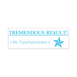 Auto Entintado "RESULTADO TREMENDO!" Carimbo de Borracha de Profe