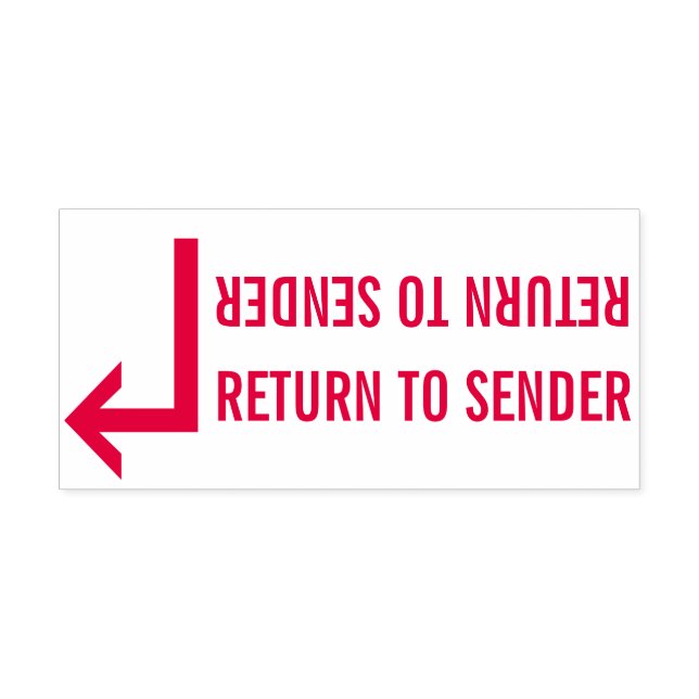 Auto Entintado "RETORNAR AO ENDER" & Carimbo de Borracha de Seta (Design)