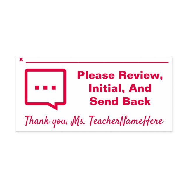 Auto Entintado Revisão de Documento e Carimbo de Borracha de Nome (Design)