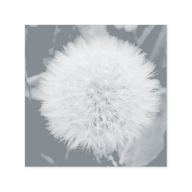 Auto Entintado Sedendo Carimbo De Autoscolagem Da Flor Dandelion (Design)