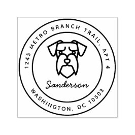 Auto Entintado Selo de Autodigitação do Carimbo de Retorno do Cão