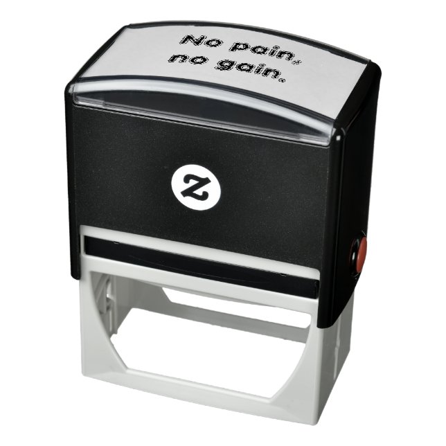 Auto Entintado Sem Dor Sem Ganho Motivação GYM cita carimbo (Produto)