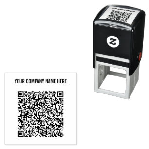 Auto Entintado Seu código QR e seu carimbo de autoimpressão de te