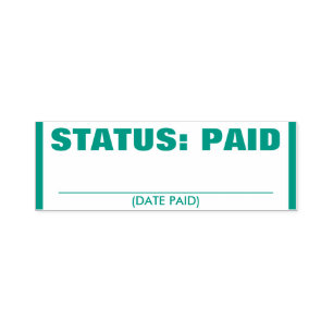 Auto Entintado Simples "STATUS: Carimbo de borracha pago