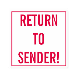 Auto Entintado Simples "VOLTA AO ENVIO!" Carimbo