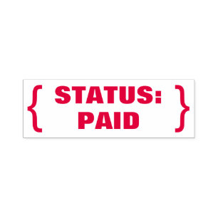 Auto Entintado "STATUS: Carimbo de borracha pago