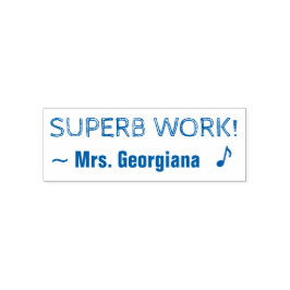 Auto Entintado "SUPERB WORK" positivo! Carimbo de Borracha do Pro