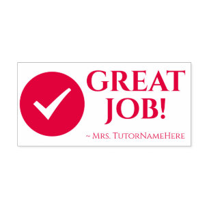 Auto Entintado "TRABALHO EXCELENTE!" + Carimbo de Borracha do Nom