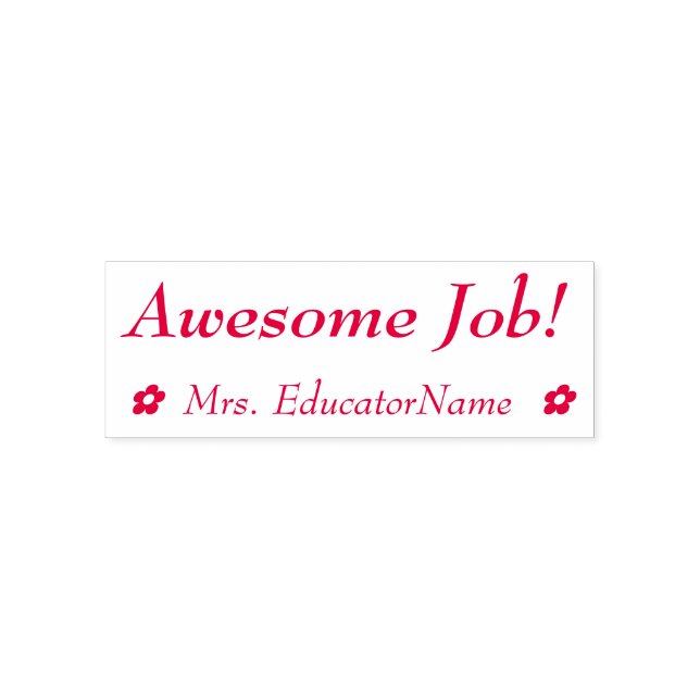 Auto Entintado "Trabalho Incrível!" Carimbo de Borracha de Assist (Design)