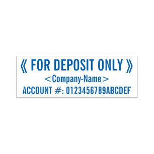 Auto Entintado Verifique o carimbo de borracha de endosso restrit