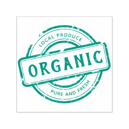 Auto Entintado Vinheta do Círculo de Carimbo Orgânico Russo Verde