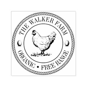 Auto Entintado Vintage Carimbo Clássico ⎢ Ovo Personalizado