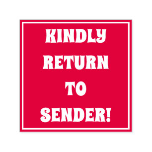 Auto Entintado "VOLTE PARA O ENVIO!" Carimbo de borracha